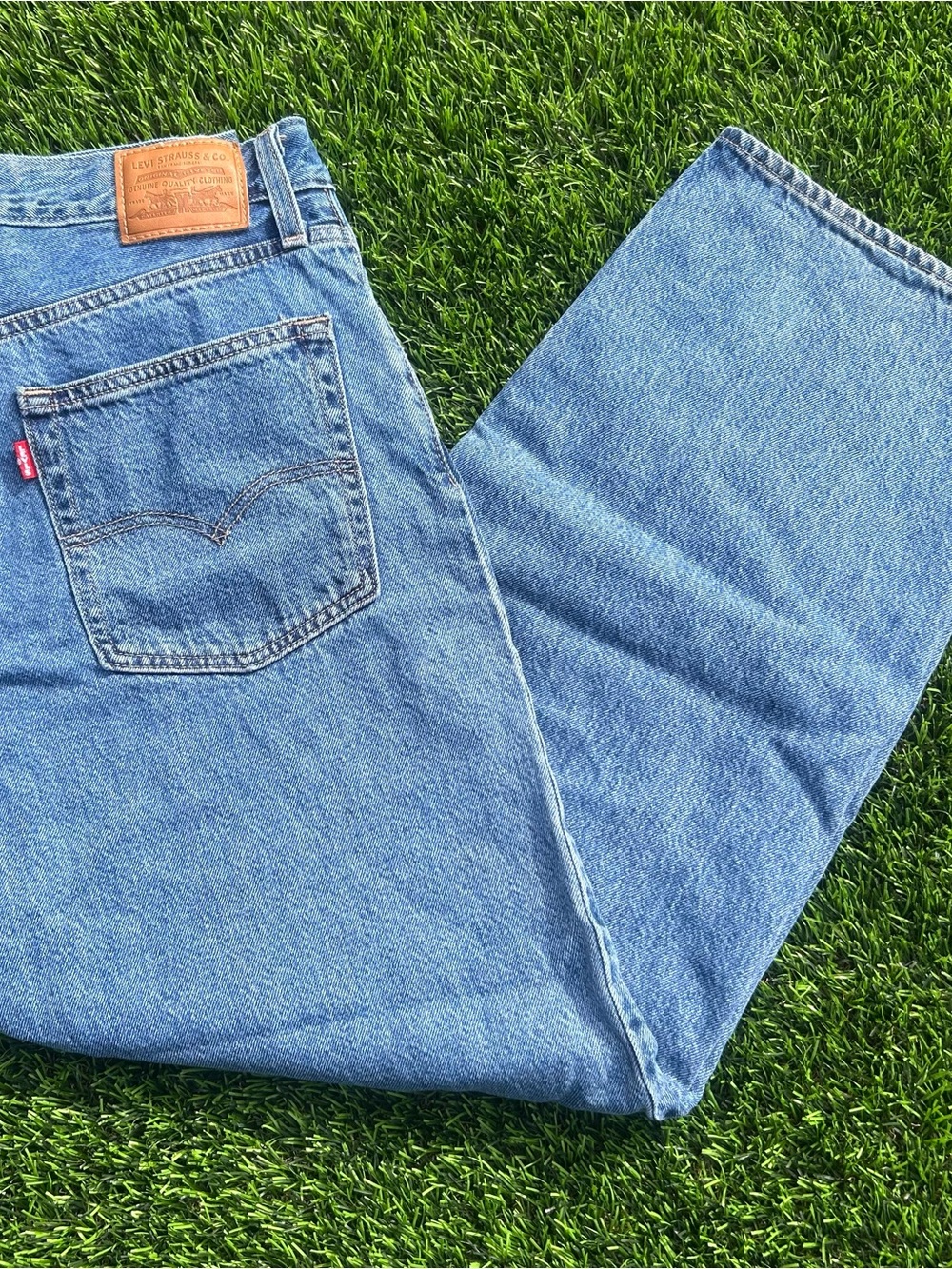 Levi’s premium baggy dad medium wash denim